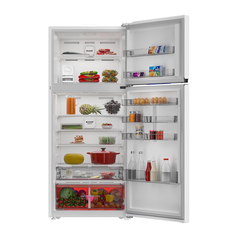Arçelik 578557 EB Fit Çift Kapılı No Frost Beyaz Buzdolabı Arçelik 578557 EB Fit Çift Kapılı No Frost Beyaz Buzdolabı