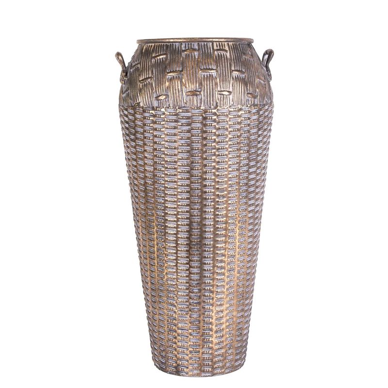 Euroflora HDYEN02560 Metal Saksı Kulplu 29x29x62cm 