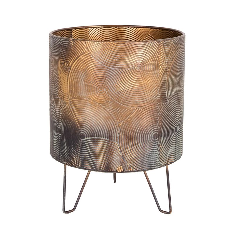 Euroflora HDYEN02581 Metal Saksı Ayaklı 26,5x34,5cm 