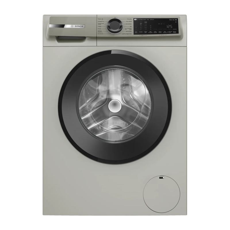 Bosch WGK242ZXTR 9 Kg 1200 Devir Gümüş Çamaşır Makinesi 