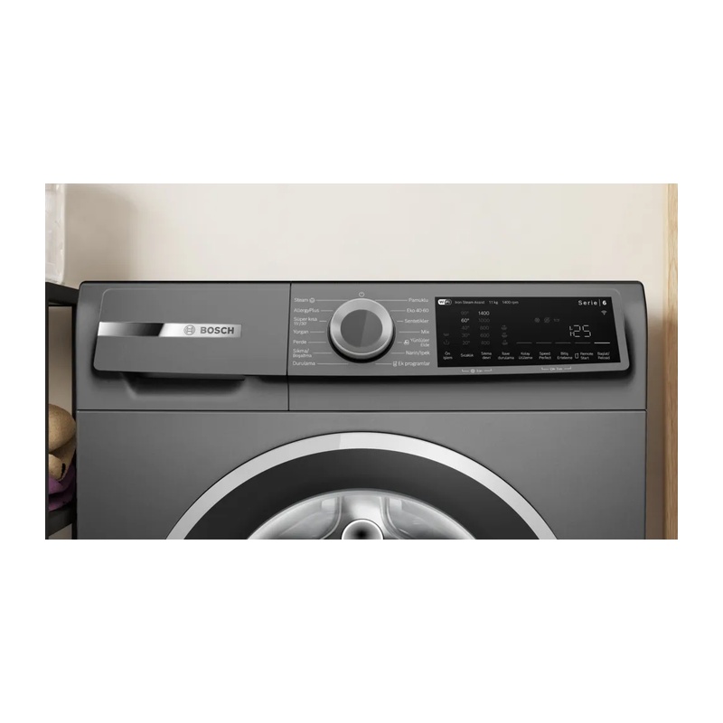 Bosch WGK264ZRTR 11 Kg 1400 Devir Antrasit Çamaşır Makinesi Bosch WGK264ZRTR 11 Kg 1400 Devir Antrasit Çamaşır Makinesi