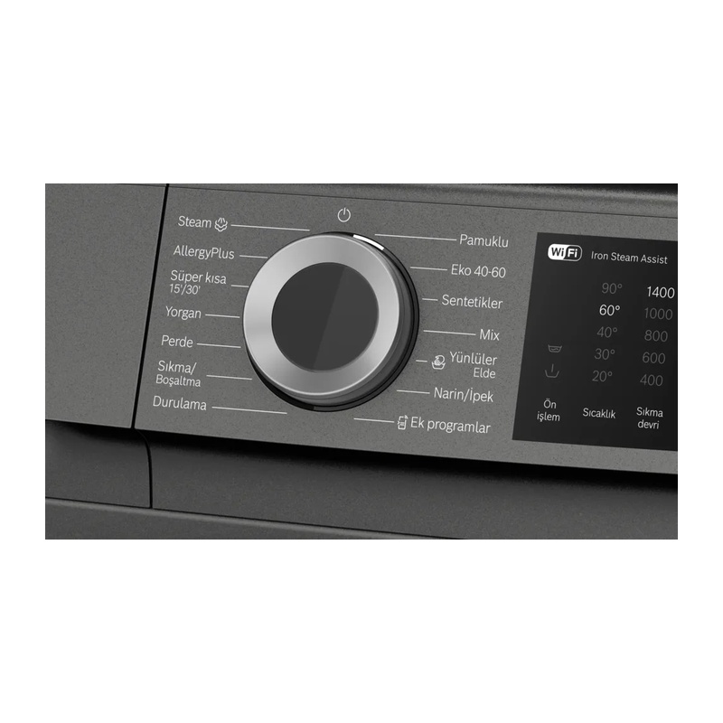 Bosch WGK264ZRTR 11 Kg 1400 Devir Antrasit Çamaşır Makinesi Bosch WGK264ZRTR 11 Kg 1400 Devir Antrasit Çamaşır Makinesi