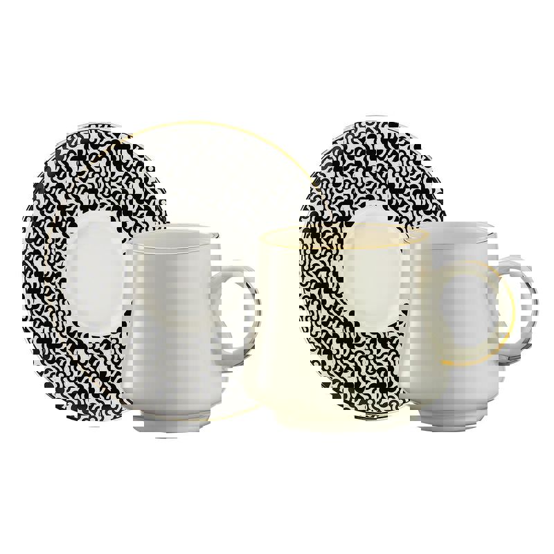 Sandro Moreno 1453 Pastel Double Yüzük Line Gold 12 Parça Kahve Fincan Takımı 120 ml 153AR211018 Sandro Moreno 1453 Pastel Double Yüzük Line Gold 12 Parça Kahve Fincan Takımı 120 ml 153AR211018