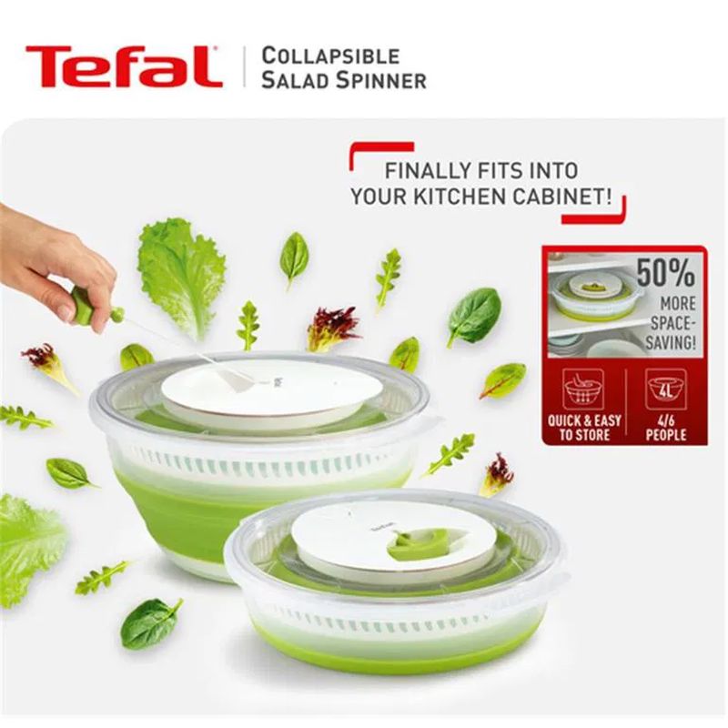 Tefal Katlanabilir 4 Lt Salata Kurutucu 2100115859 Tefal Katlanabilir 4 Lt Salata Kurutucu 2100115859
