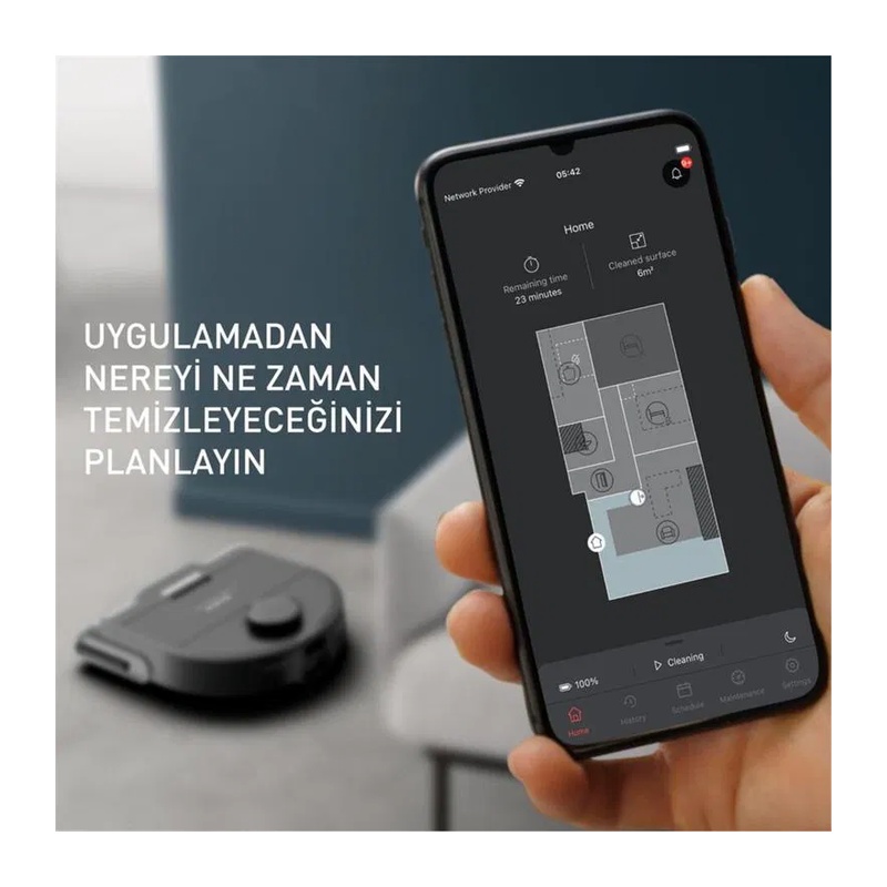 Tefal RG9475 X-Plorer Serie 220 Mop Özellikli Akıllı Robot Süpürge 2211401200 Tefal RG9475 X-Plorer Serie 220 Mop Özellikli Akıllı Robot Süpürge 2211401200