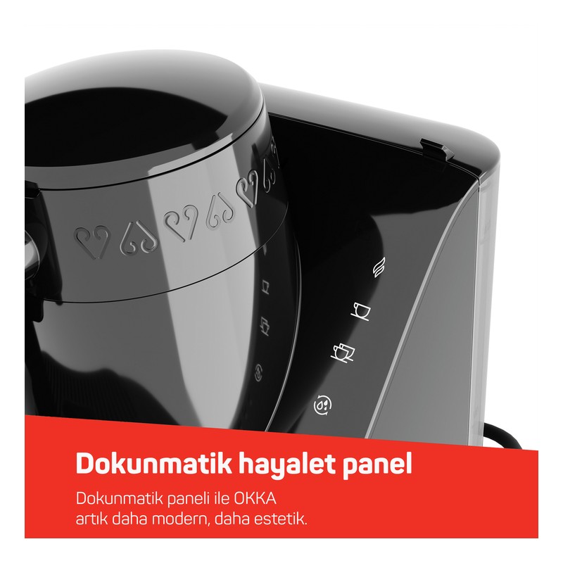 Arzum OK0040-20 Okka Elite Siyah-Krom Türk Kahve Makinesi Arzum OK0040-20 Okka Elite Siyah-Krom Türk Kahve Makinesi