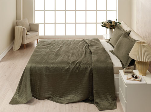 Odamoda Clear Viscon Yatak Örtüsü Çift Kişilik Odamoda Clear Viscon Yatak Örtüsü Çift Kişilik