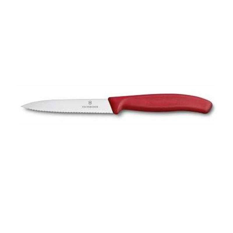  Victorinox 6.7731 SwissClassic 10cm Kırmızı Tırtıklı Soyma Bıçağı