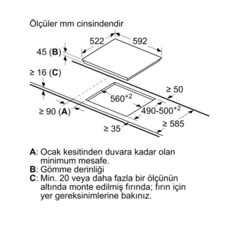 Siemens ET611HE17E 60 cm Siyah Seramik Ankastre Ocak Siemens ET611HE17E 60 cm Siyah Seramik Ankastre Ocak