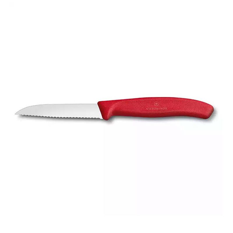  Victorinox 6.7431 SwissClassic 8cm Tırtıklı Soyma Bıçağı Kırmızı